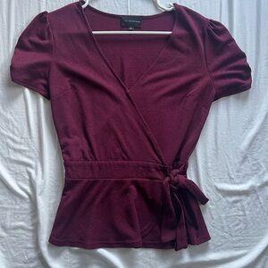 Maroon cross Blouse